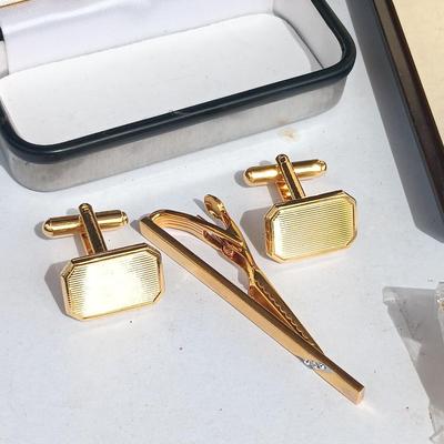 Tie clips - Collar tips - and a Federal Aviation Administration collectible pin