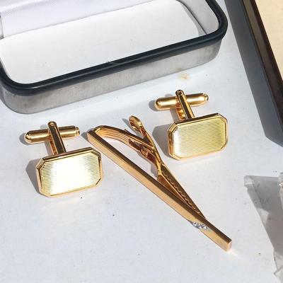 Tie clips - Collar tips - and a Federal Aviation Administration collectible pin