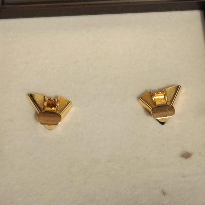 Tie clips - Collar tips - and a Federal Aviation Administration collectible pin