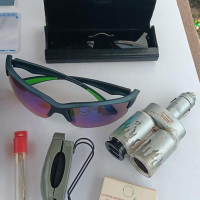 "Nightstand drawer" Piranha Sunglasses - glasses cases - Dart set - Harley stickers and much more