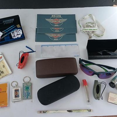 "Nightstand drawer" Piranha Sunglasses - glasses cases - Dart set - Harley stickers and much more