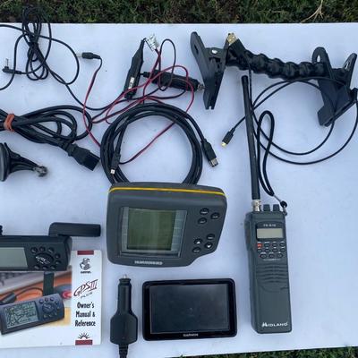Garmin GPS Tools, Midland Scanner, Humminbird Wide 100 Depthfinder Head Unit and More