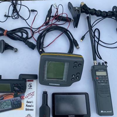 Garmin GPS Tools, Midland Scanner, Humminbird Wide 100 Depthfinder Head Unit and More