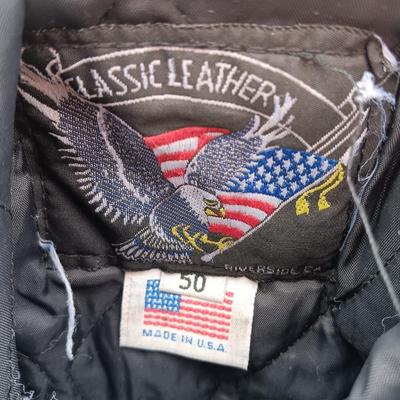 Classic Leather size 50 Motorcycle Jacket liner inside