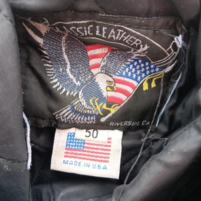 Classic Leather size 50 Motorcycle Jacket liner inside