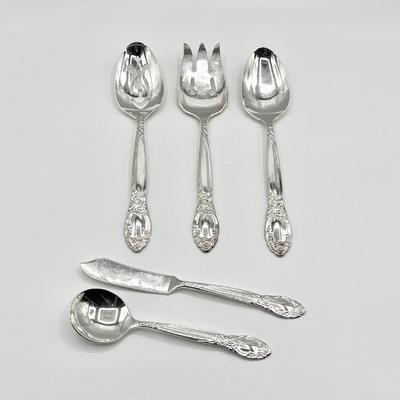 ONEIDA ~ Ballad-Country Lane ~ 1953-Silver Plate ~ 5 Pc Service For 8**