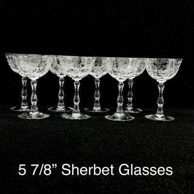 FOSTORIA ~ Navarre Clear ~ 4 Piece Service For 8 ~ (32 Pieces)