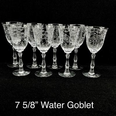 FOSTORIA ~ Navarre Clear ~ 4 Piece Service For 8 ~ (32 Pieces)