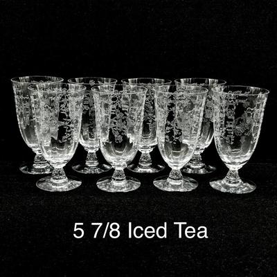 FOSTORIA ~ Navarre Clear ~ 4 Piece Service For 8 ~ (32 Pieces)