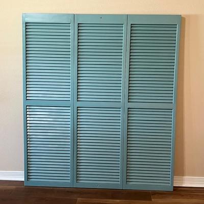 Full Size Head Board/Wall Decor Shutters