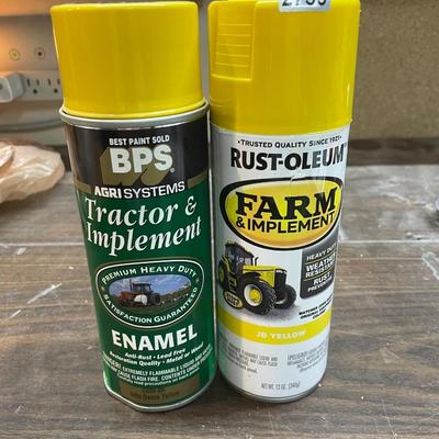 Yellow spray paint