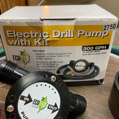Electric drill pump