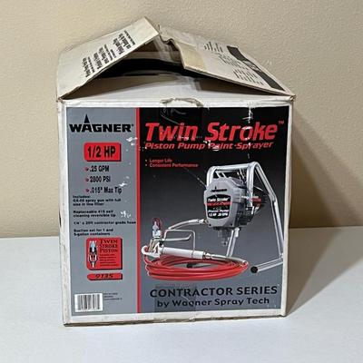 WAGNER ~ Twin Stroke 9135 ~ Piston Pump Paint Sprayer ~ NIB