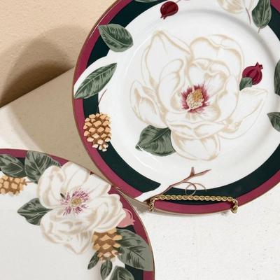 TIENSHAN ~ Magnolia ~ 3 Pc Service For 10 ~ (32 Pieces Total)