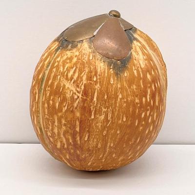 Mexican Pottery With Copper Accents ~ Fruit Centerpiece ~ Six (6) Piece Set