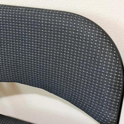 COSCO ~ Four (4) Upholstered Metal Folding Chairs & Card Table
