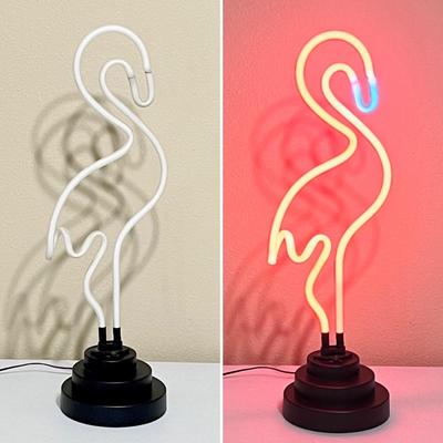 Single (1) ~ 20” Neon Flamingo
