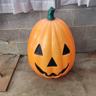 Large Lighted Pumpkin Blow Mold 29"