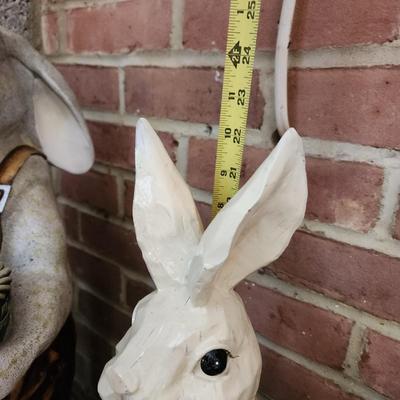 Lot of Easter Rabbits Statues Decor Yard Art
