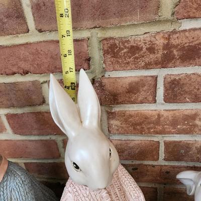 Rabbits Chicks Yard Art Decor