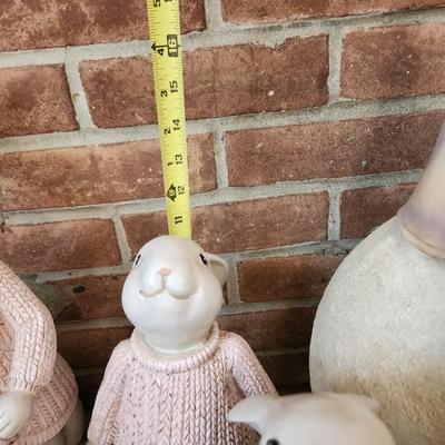 Rabbits Chicks Yard Art Decor