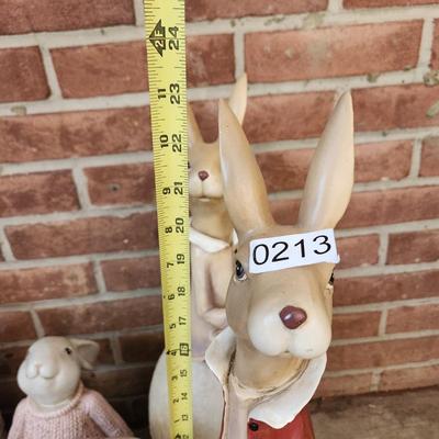 Rabbits Chicks Yard Art Decor