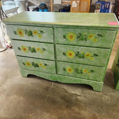 2 Hand Painted Dressers Chests