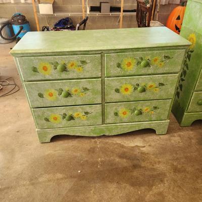 2 Hand Painted Dressers Chests