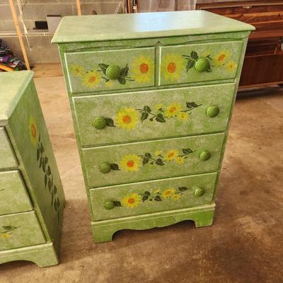 2 Hand Painted Dressers Chests