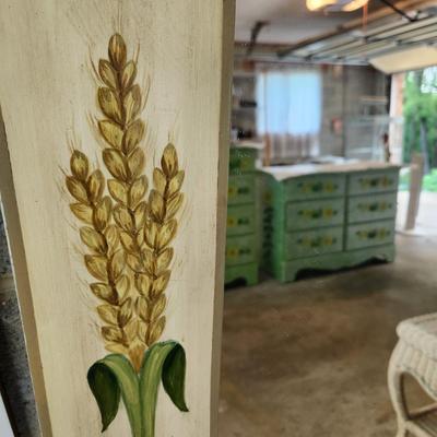 Large Wall Mirror Hand Painted