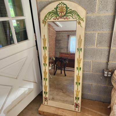 Large Wall Mirror Hand Painted