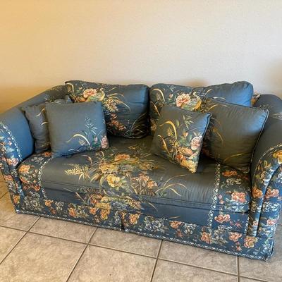Vintage Floral Loveseat Sofa
