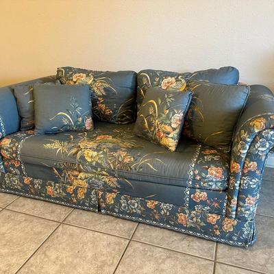Vintage Floral Loveseat Sofa