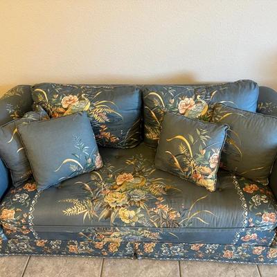 Vintage Floral Loveseat Sofa