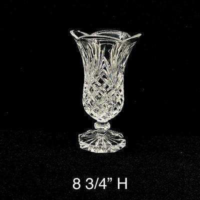 Assortment Of Eight (8) Pieces Of Cut Crystal/Glass