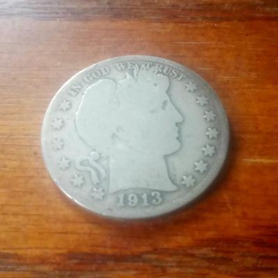 LOT 84 1913-S BARBER HALF DOLLAR