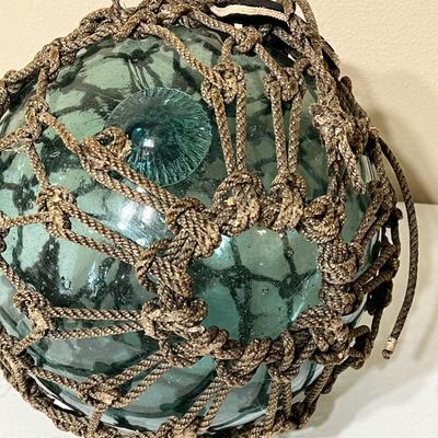 13” Japanese Uki Glass Fishing Float Ball