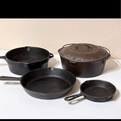 Grandmas Cast Iron ~ Four (4) Assorted
