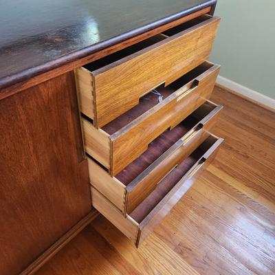 Mid Century MCM Cavalier Lowboy Dresser 72x21x34