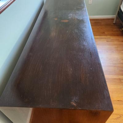 Mid Century MCM Cavalier Lowboy Dresser 72x21x34