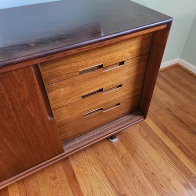 Mid Century MCM Cavalier Lowboy Dresser 72x21x34