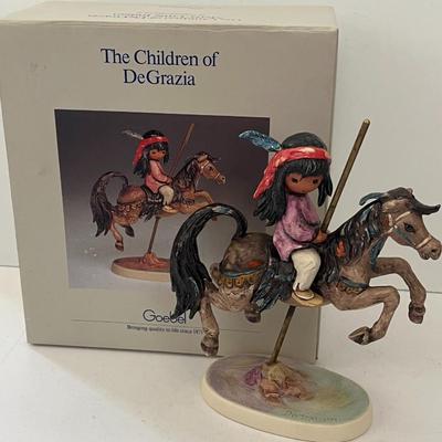Children of DeGrazia L.Ed. "Merry Little Indian" Sculpture by Goebel - Box