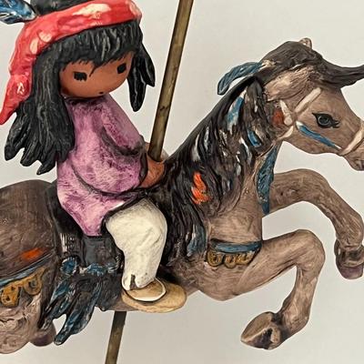 Children of DeGrazia L.Ed. "Merry Little Indian" Sculpture by Goebel - Box