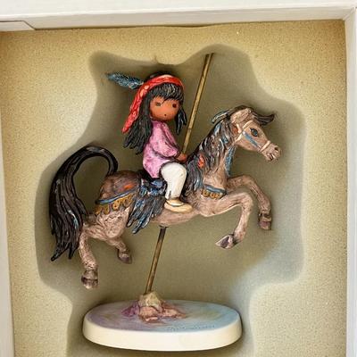 Children of DeGrazia L.Ed. "Merry Little Indian" Sculpture by Goebel - Box