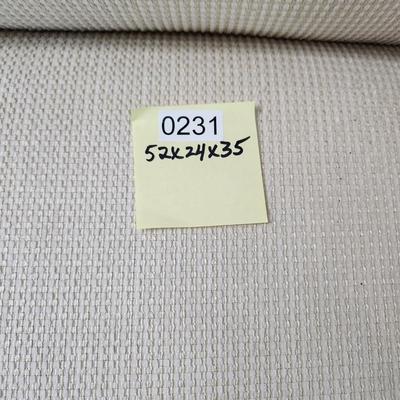Wingback Settee with Nail head Trim 52x24x35
