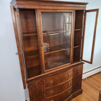 Vintage Brickwede Furniture China Hutch Cabinet 45x16x70