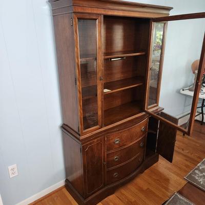 Vintage Brickwede Furniture China Hutch Cabinet 45x16x70