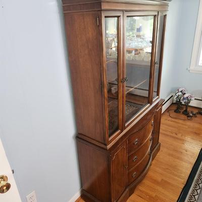 Vintage Brickwede Furniture China Hutch Cabinet 45x16x70
