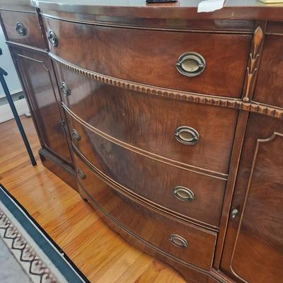 Brickwede Solid Wood Buffet Credenza 62x21x36