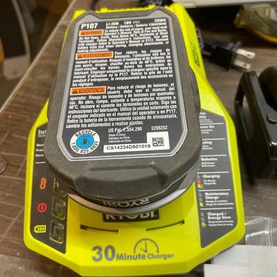Set of Ryobi saws and batteries